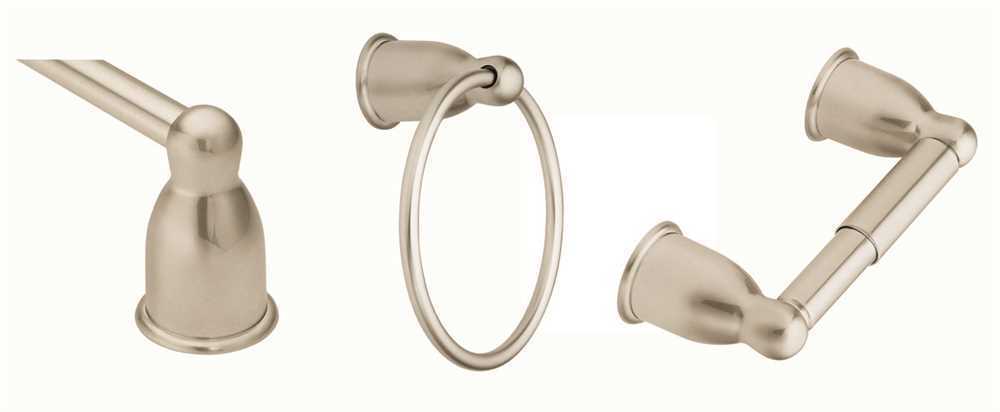 Moen YB8000CH Mason Towel Bar/Paper Holder Posts Pair in