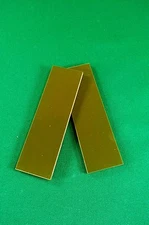 2 PCS. Of .200" OD Green Juma 1.75 x 5.75 - Knife Handle Material Blank Scales  