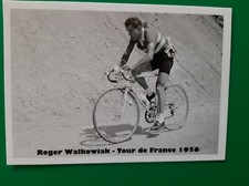 CYCLISME carte cycliste ROGER WALKOWIAK Tour de France 1956