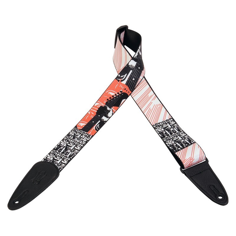 Cinturino Chitarra Levy's Leathers Con Stampa Unicorno - 2 Pollici, Terminali In Pelle, Regolabile Fino 165 Cm