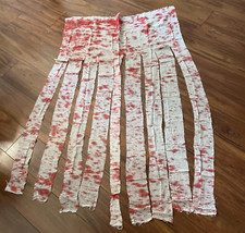 2 Pk Door Gauze Curtain Decoration w Scary Blood Splatter Look 40" x 65" ea NEW