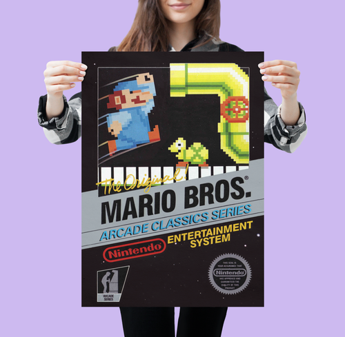 Retro NES Poster Vintage Super Nintendo Poster 80er 90er Jahre Wandkunst A5 A4 A3 A2 - Bild 31 von 52