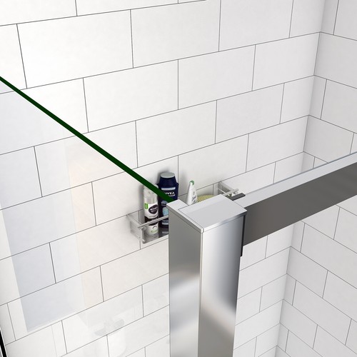 Bathroom Sliding Door Shower Enclosure Side Panel and Tray 5mm Glass Cubicle B8 - Picture 10 of 17