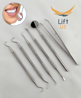 6 Pz/set Escavatore Dentale Set Di 6 Cucchiaio Ristrutturante - Foto 7