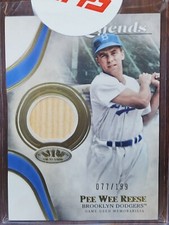 2021 Topps Tier One Pee Wee Reese LEGENDS BAT RELIC #/199 💥 HOF 💥 Topps Sealed