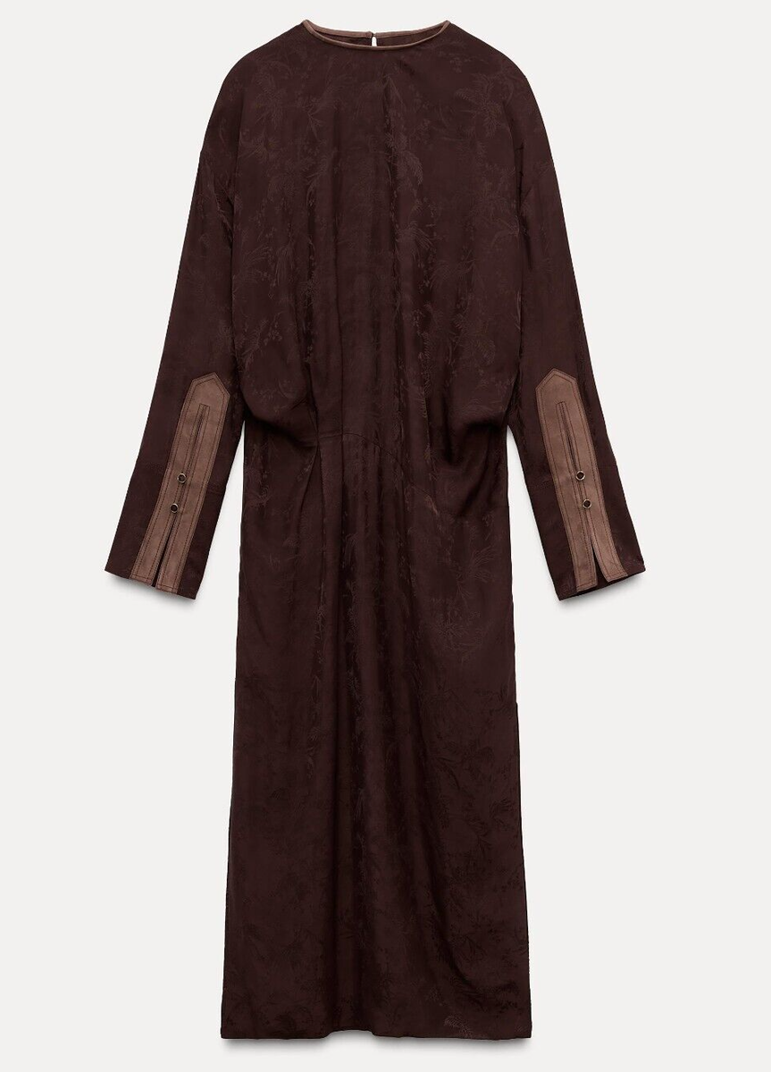 Zara Dress Robe Zara 10 Euros Dress Robe Simili Cuir Marron Robe