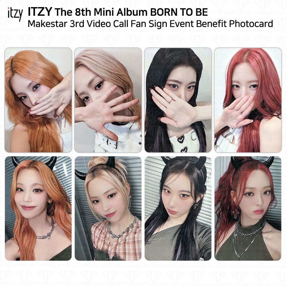 ITZY 8th Mini Album Born To Be Makestar 3rd Video Call Fan Sign