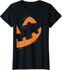 Pumpkin Face Jack-O-Lantern Halloween Matching Her Ladies' Crewneck T-Shirt
