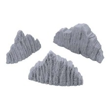 Volcanic Rock Wall Set B, 3D Printed Tabletop RPG Scenery  Wargame Terrain 28mm