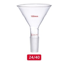100mm,24/40,Glass Powder Funnel,Brand New Chemistry Laboratory Glassware