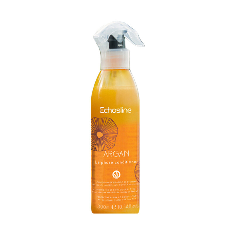 Conditioner Spray Per Capelli Danneggiati ECHOSLINE Argan Bi-Phase 300ml