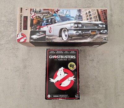 GHOSTBUSTERS PLASMA SERIES ECTO-1 1984 + PLASMA PACK 40th ANNIVERSARY 4 FIGUREN