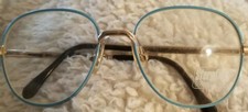 Youth Sferoflex eyeglasses baby blue Made in Italy NOS spring hinges, small