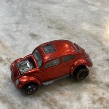 Vintage Hot Wheels Redline Custom Volkswagon 1967 Mattel Made In USA Copper Red