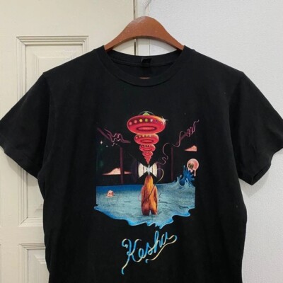 Kesha Rainbow Tour 2018 Black Cotton All size S-5XL Gift For Fans T-shirt KK1701