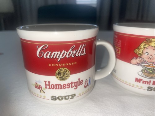 3-Vintage 1989 Campbell's Soup Mugs 14 oz “Homestyle” (2) “M’m! M’m! Good!” (1) - Picture 5 of 10
