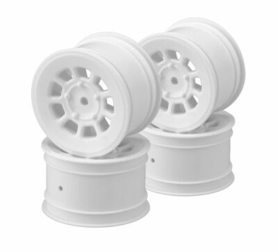 JConcepts 12mm Hex 9 Shot Rear Wheels (White) (B6.2) (JCO3398W)