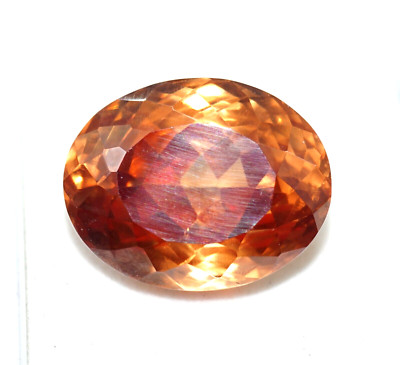 GIE Certified 94.70 Ct Natural Champagne Color Zircon Cambodian Loose Gemstone