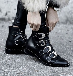 pointed toe motorcycle boots