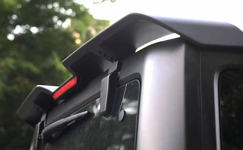 For 2007-2017 Jeep Wrangler JK SUV ABS Black Rear Roof Spoiler Wing With Light — 第 3/4 张图片