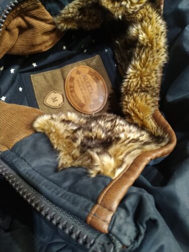Naketano Damen warme Winterjacke Gr. M blau Reißverschluss großer Kragen - Bild 8 von 13