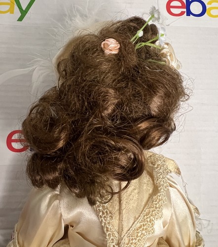 Bradley’s Collectibles Ltd Edition Porcelain Doll 1994 235 brown hair green eyes - Picture 6 of 9
