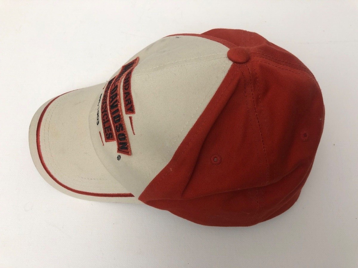 ◆Harley Davidson◆ EST 1903 Cap Off White HH15181201 Harley-Davidson Legendary Motorcycles Est. 1903 Cap Red