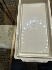 Vtg Tupperware Harvest Gold 638-10 639-12 Butter Cheese Keeper Dish Made in USA