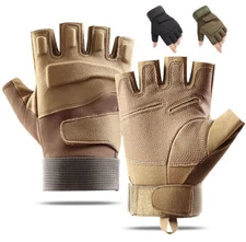 Fingerless Half-Finger Tactical Gloves Motorcycle Driving Gloves Shooting Gloves