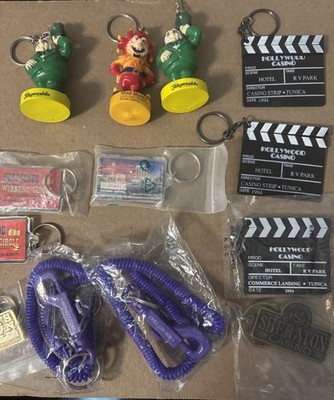 Casino Key Chain Lot - 13 Key Chains  Tunica & Lula  Mississippi  - some NOS