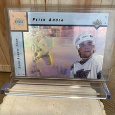 1992 Upper Deck Peter Ahola Euro-Rookie Team Insert NHL Trading Card #ERT4. rookie card picture