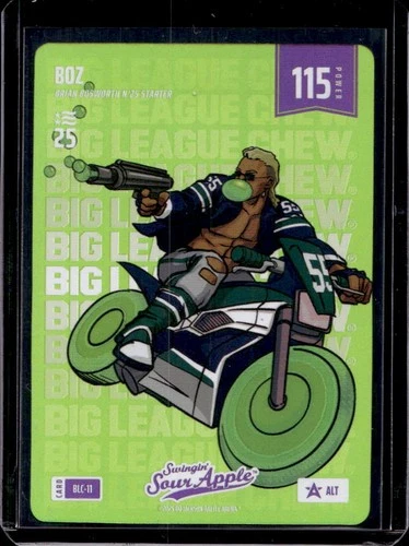2025 Bo Jackson Battle Arena BOZ Brian Bosworth Big League Chew Sour Apple #11