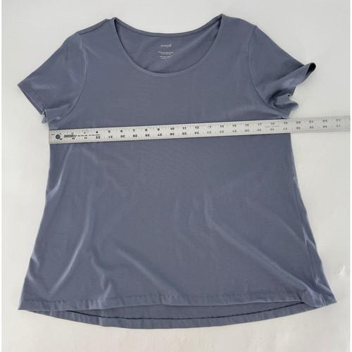 Pure Jill Women's Scoop Neck Short Sleeve Pima Cotton Elliptical Tee Small - Picture 8 of 8