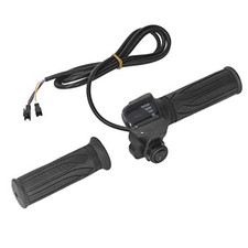 Twist Throttle, Throttle Grip with LED Display, 1 Pair Electric Bike Throttle