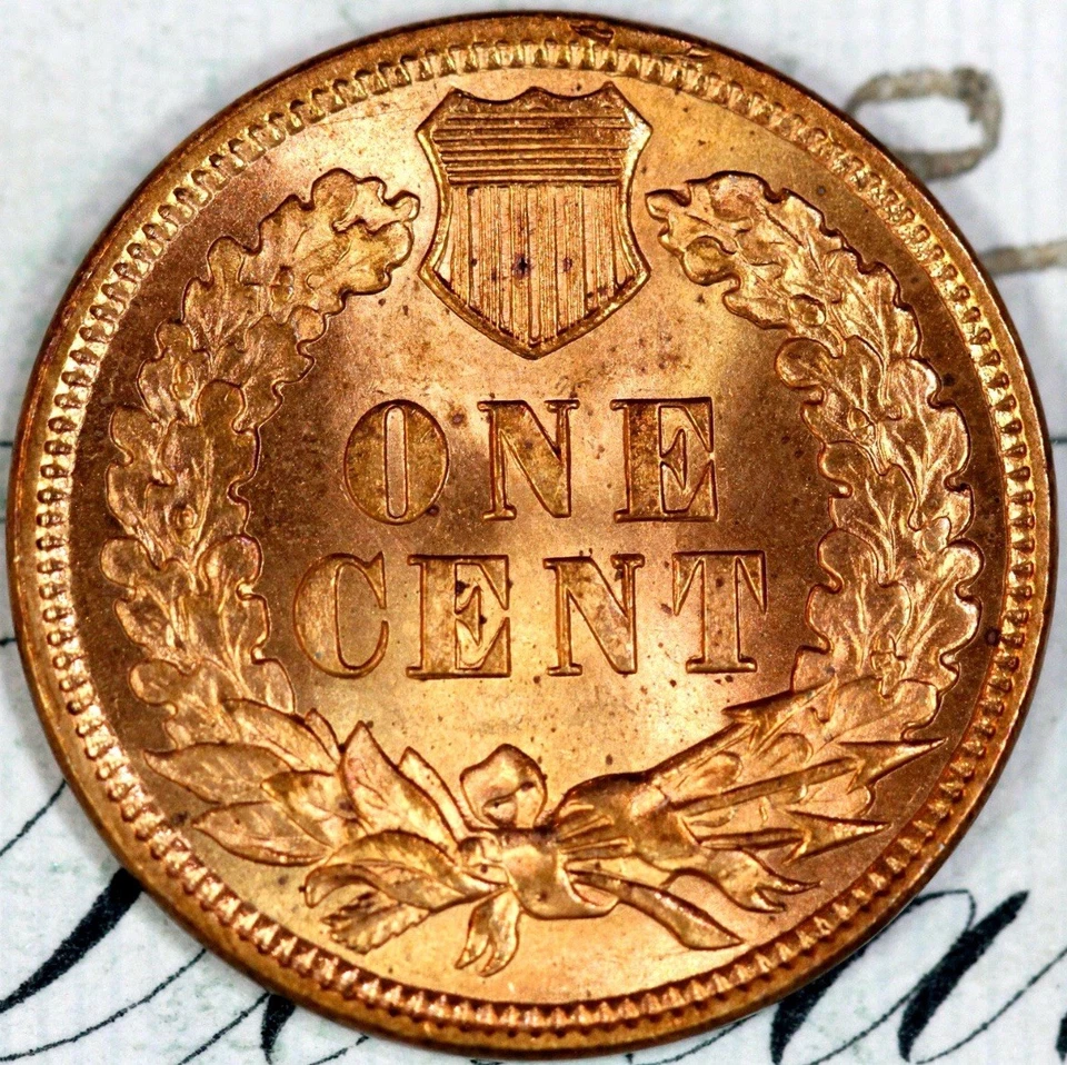 1899 PRISTINE+ RED GEM BU MS INDIAN HEAD PENNY DC170 FROM MATTHEWS HOARD - Image 2 of 3