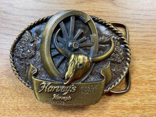 Harveys Resort Hotel Belt Buckle 1982 