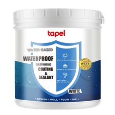 Tapel Liquid Rubber RV Roof Coating - 3X Stronger- White 1L - 1L, WHITE 