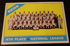 1966 TOPPS BASEBALL SET. #59 Cincinnati Reds Team Picture, VG/VGEX