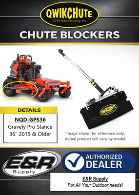 #ad Qwikchute Chute Blocker for Gravely Pro Stance 36quot; 2020 amp; Later NQD GP20 36 $399.49