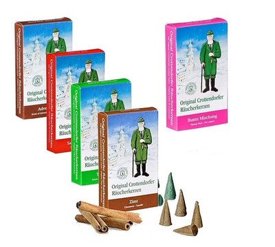 5 tlg Set Crottendorfer incense fir, colorful mixture, cinnamon, Advent scent &a