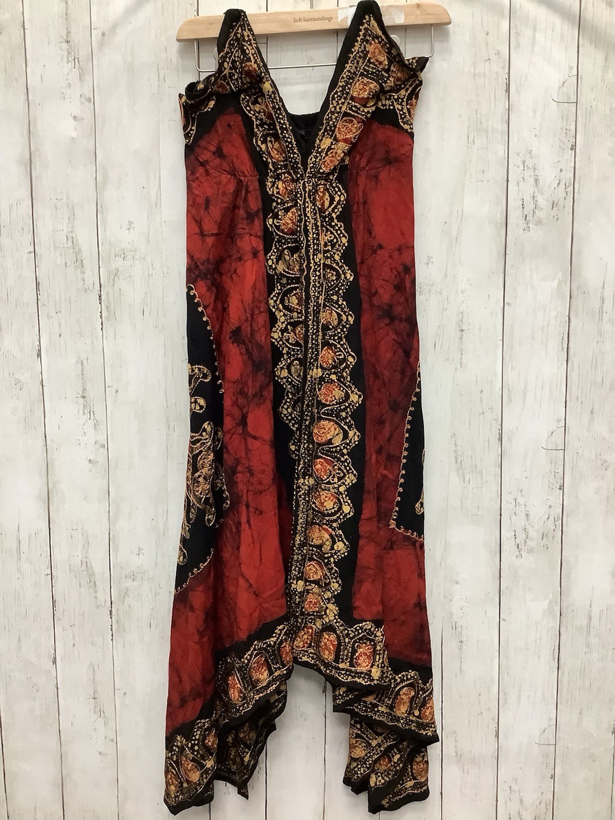 Advance Apparels Batik Scarf Dress: Halter Neck with Handkerchief Hem