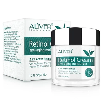 Retinol Face Cream Anti Aging Wrinkles Moisturizer Hyaluronic Acid Skin Repair - image 1 of 4