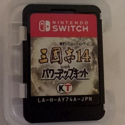 Romance of the Three Kingdoms 14 with Power Up Kit Switch Cartridge Only JP ver