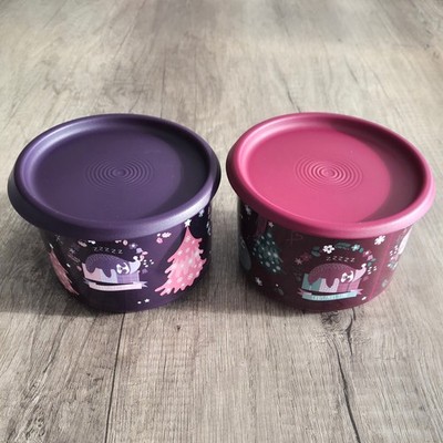 Tupperware    2 x 575ml Vorratsbehälter | Christmas Time | Box | One Touch   NEU