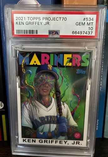 2021 Project70 Ken Griffey Jr Alex Pardee PSA 10 Venom Low Pop 22 Rare Gem