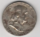 1952 S FRANKLIN HALF DOLLAR 90% SILVER SAN FRANCISCO .50¢ UNITED STATES AMERICA