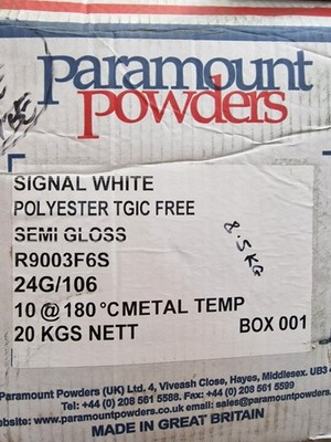 PARAMOUNT SIGNAL WEISS SEIDENMATT PULVERBESCHICHTUNG PULVER 8,5KG