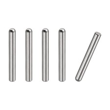 5x40mm Dowel Pins, 5pcs Round Head Flat Chamfered End Dowel Pin