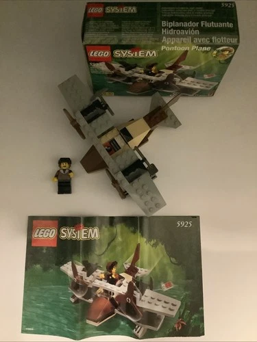 New Listing1999 LEGO Adventurers: Pontoon Plane - 5925 - Complete w/Instructions And Box