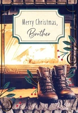 Merry Christmas, Brother - Christmas Greeting Card - 87112